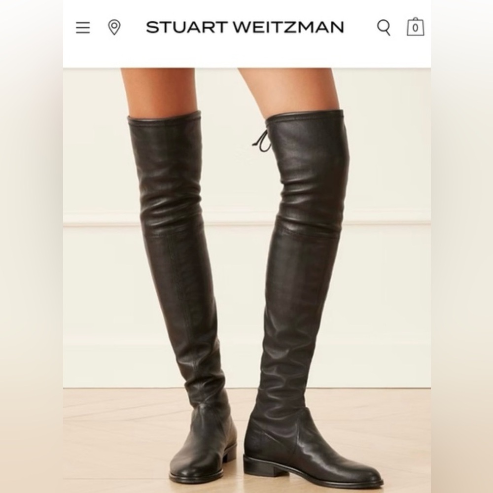 Over the knee leather Stuart Weitzman boots